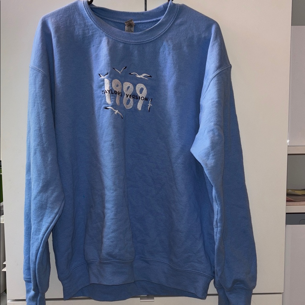 Blue Taylor Swift 1989 Album Crewneck Sweater